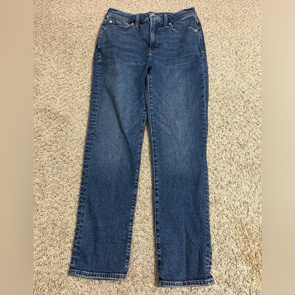 Madewell Women's Dark Blue Straight-Leg Jeans The Perfect Vintage Size 27 Casual